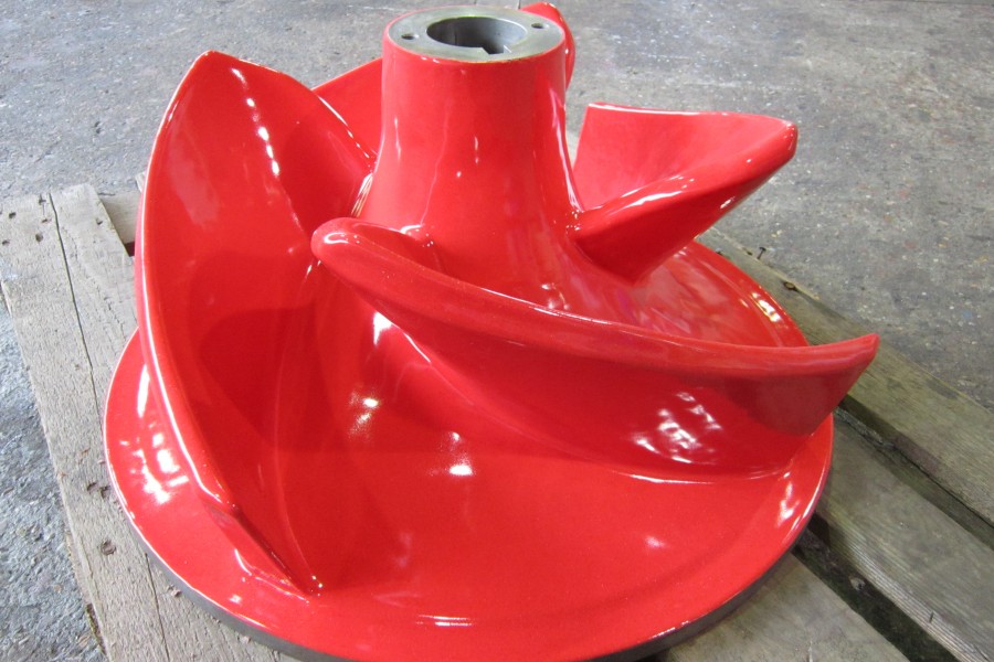 Polyurethane Coating pump parts pomp onderdelen polyurethaan coating