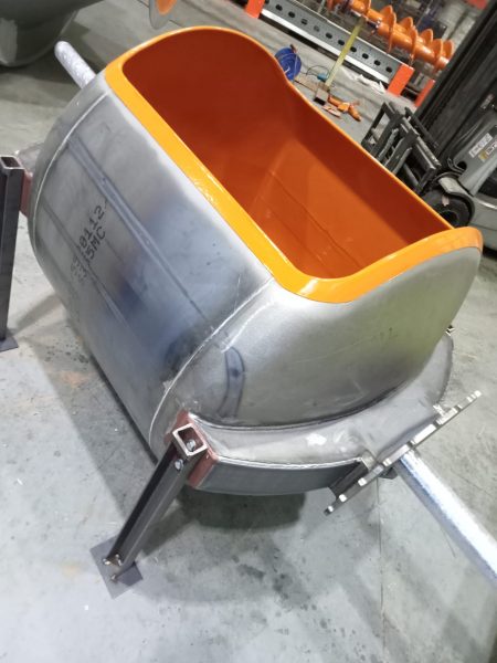 beton, zand en grind bak