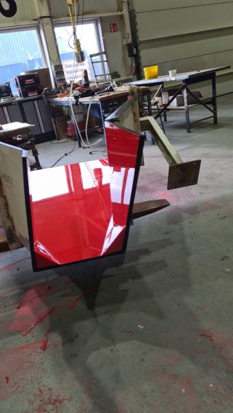 recycling afval met polyurethaan laag